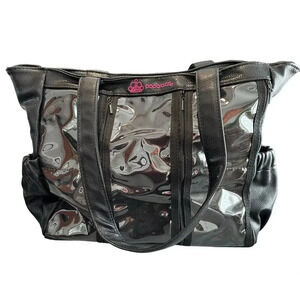 Paparazzi Large‎ Black PinkTote Display Multiple Pockets Jewelry Accessories